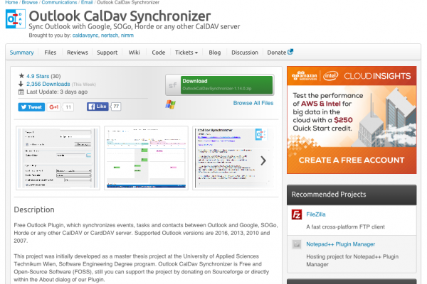 Outlook Sync with Google using Outlook CalDAV Synchronizer